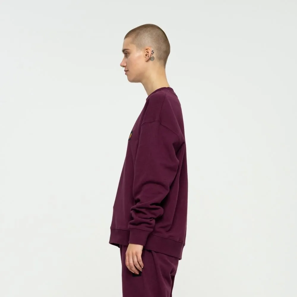 Santa Cruz Crew Classic Label Crew - Beetroot