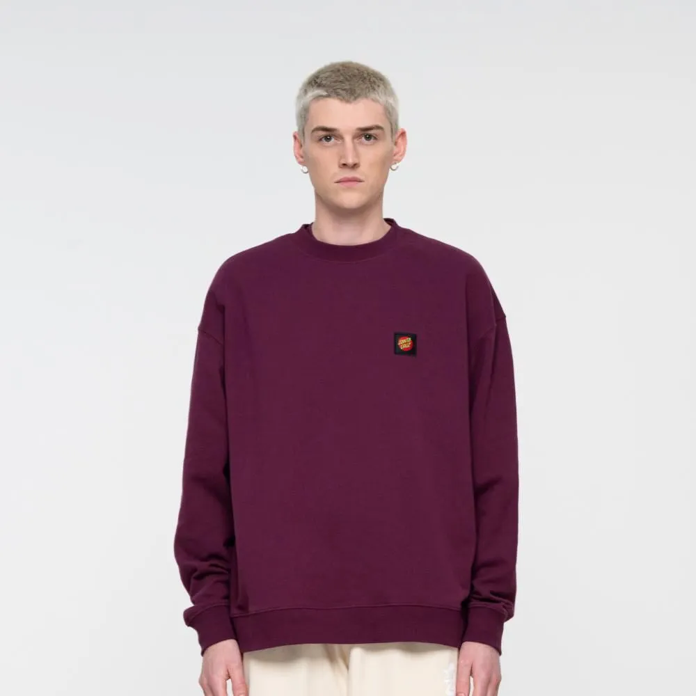 Santa Cruz Crew Classic Label Crew - Beetroot