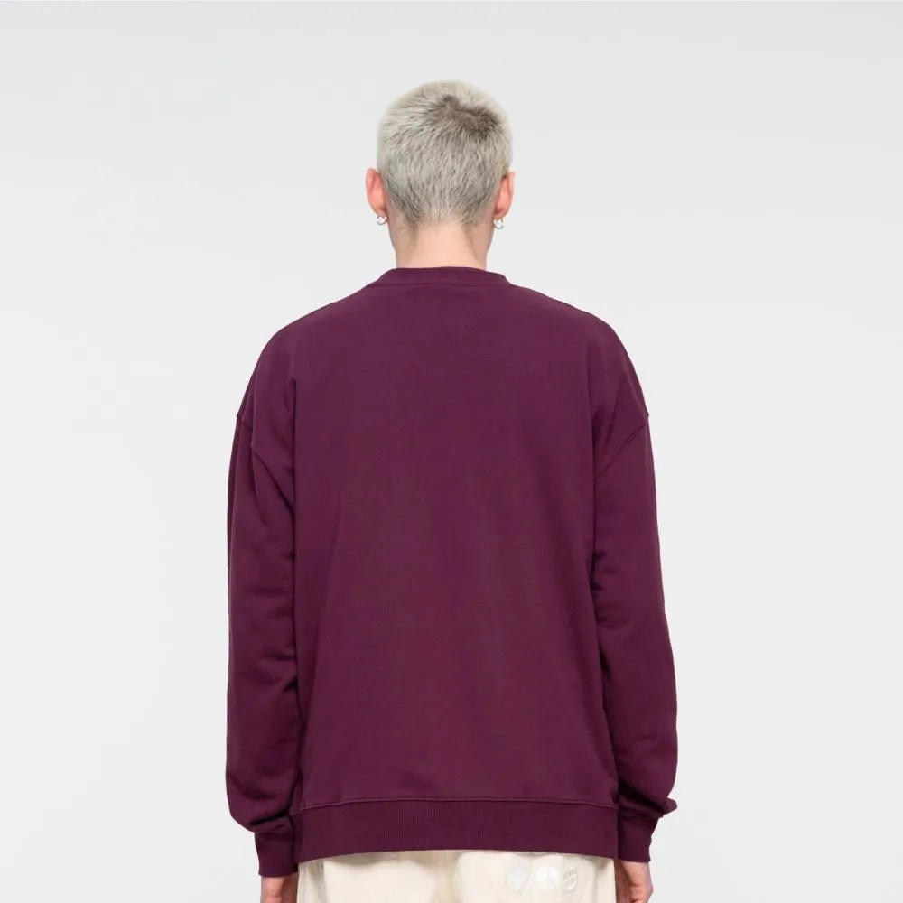 Santa Cruz Crew Classic Label Crew - Beetroot