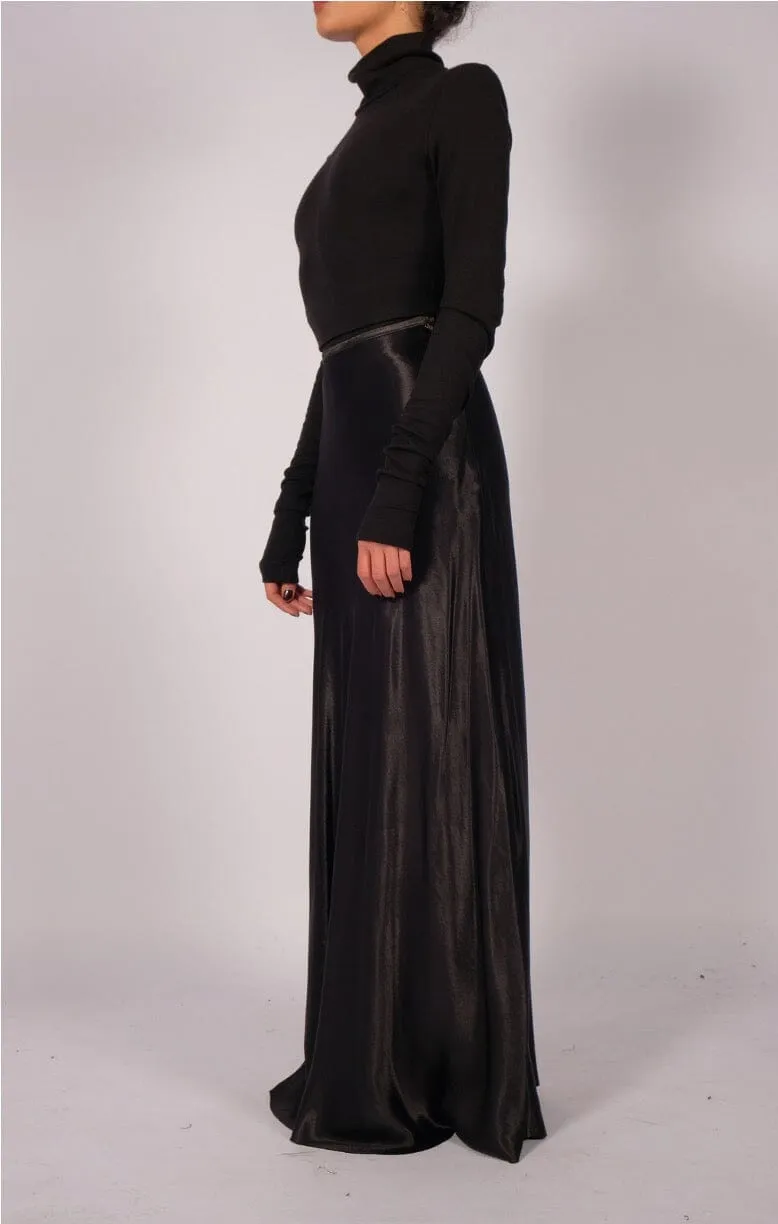 Satin Maxi Skirt