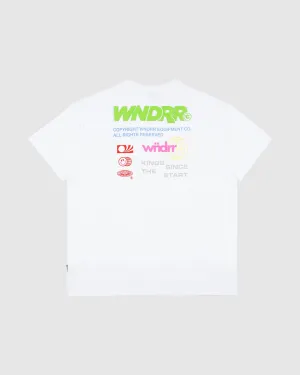 SCRAWL BOX FIT TEE - WHITE
