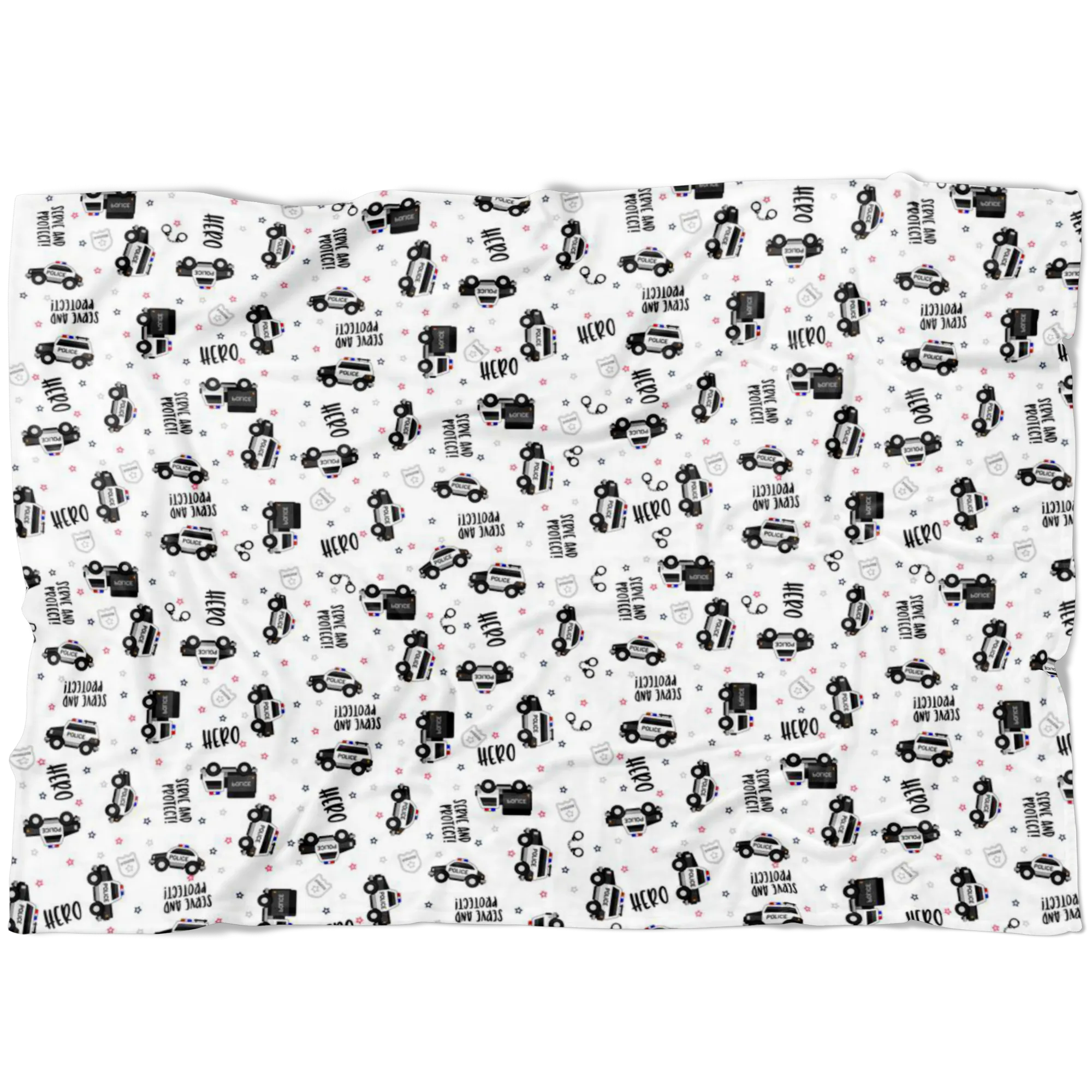 Serve and Protect LEO Fleece Blanket