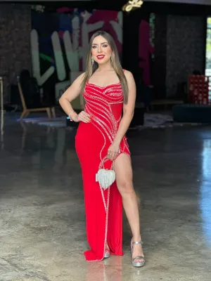 Sexy Red Maxi Dress