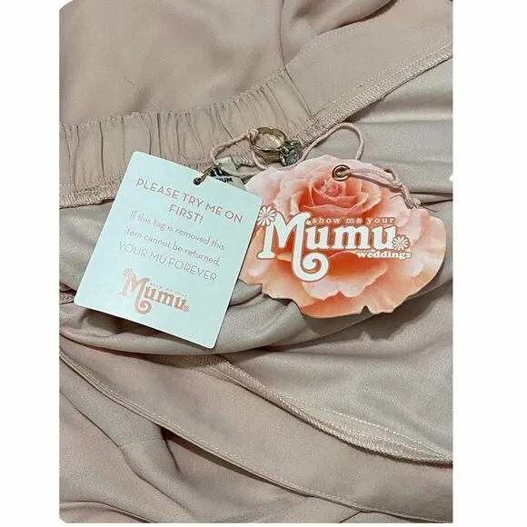 Show Me Your Mumu SMYM Princess Di Maxi Ballgown Skirt Dusty Blush Medium