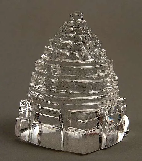 Shree Yantra - Hand Crafted Quartz Crystal 1.5"