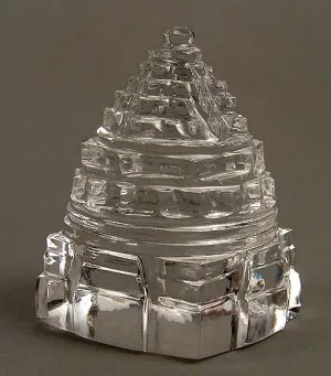 Shree Yantra - Hand Crafted Quartz Crystal 1.5"