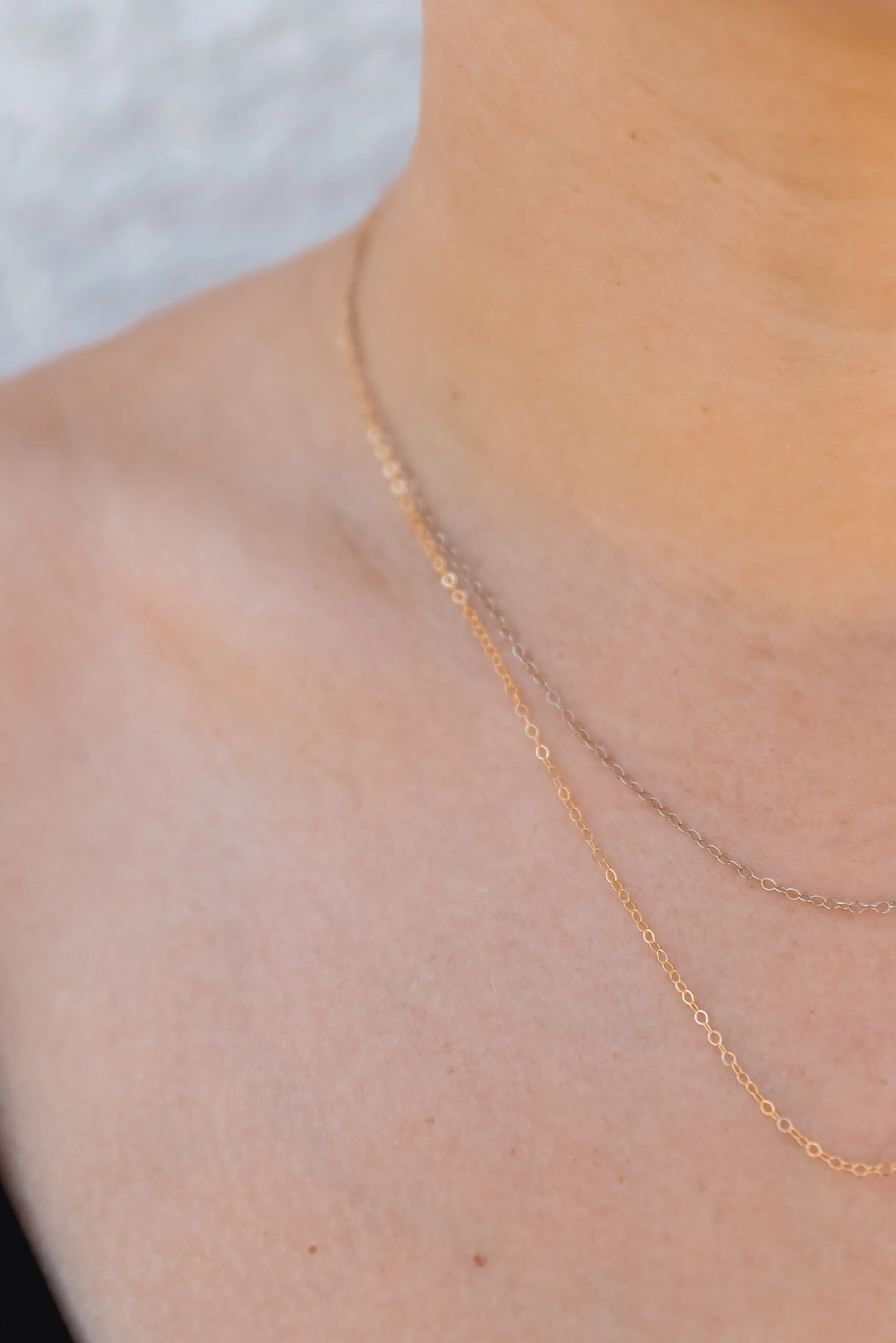 Silver Fine Cable Chain