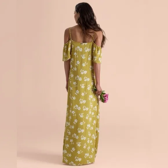 Sincerely Jules x Billabong Hawaiian floral off the shoulder maxi dress