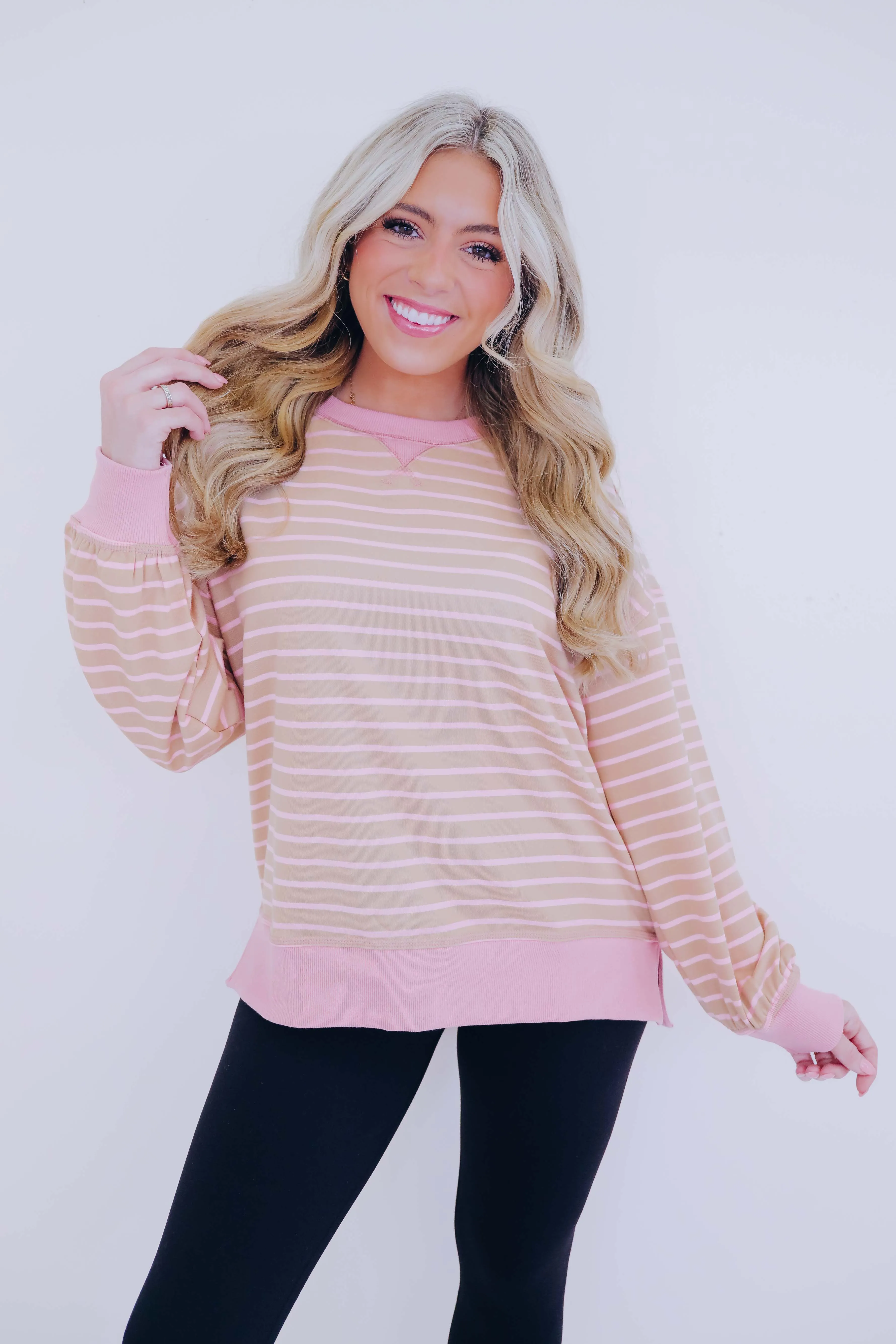 Skylar Striped Long Sleeve Top
