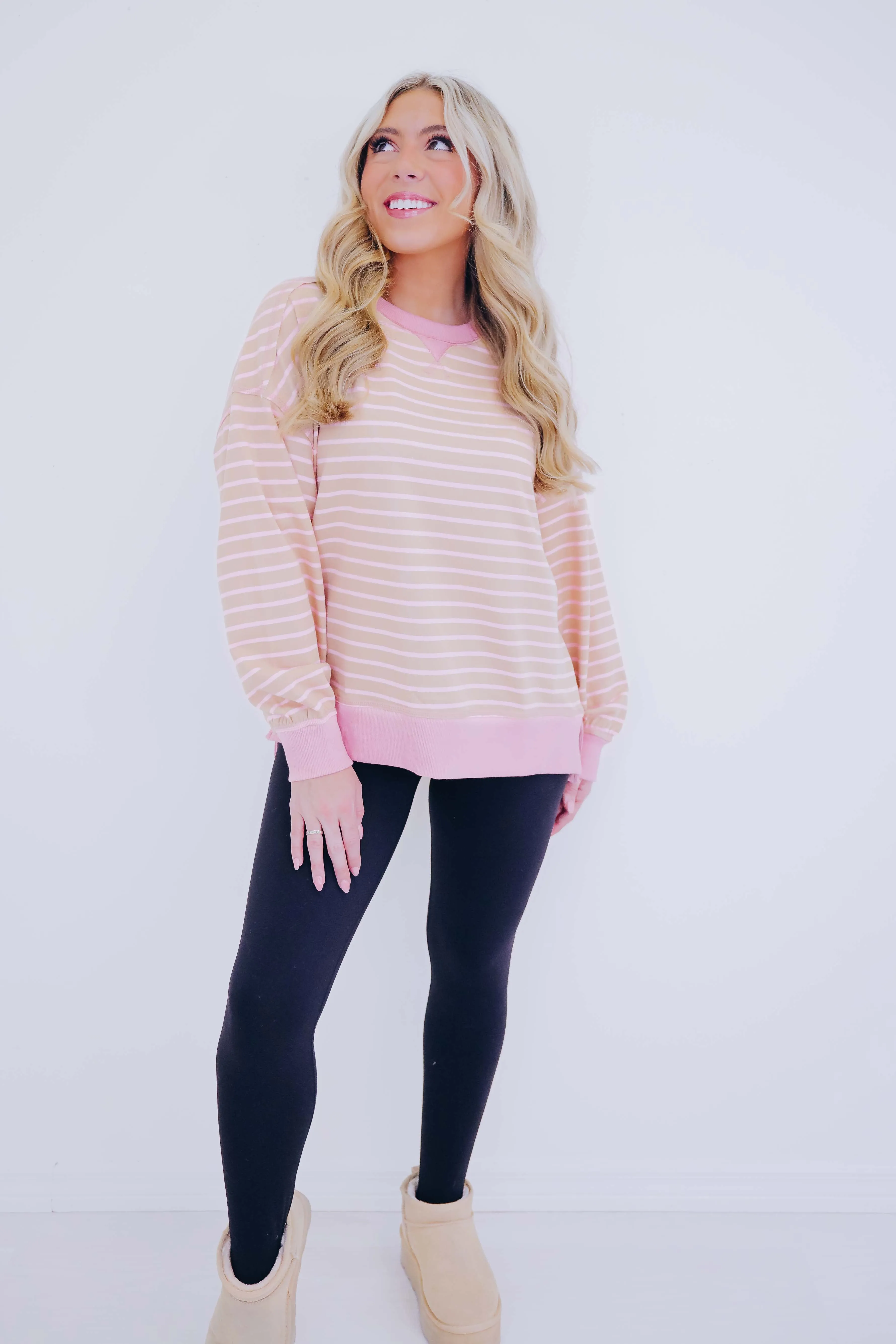 Skylar Striped Long Sleeve Top