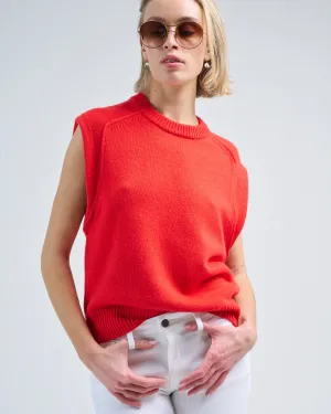 sleeveless boxy top