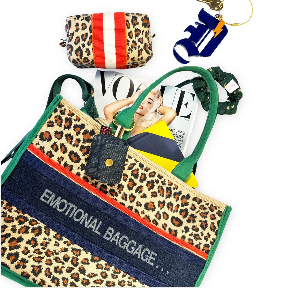 Sloane Striped Leopard Mighty Mini Bag