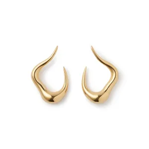 Small Bold Stream Open Earrings