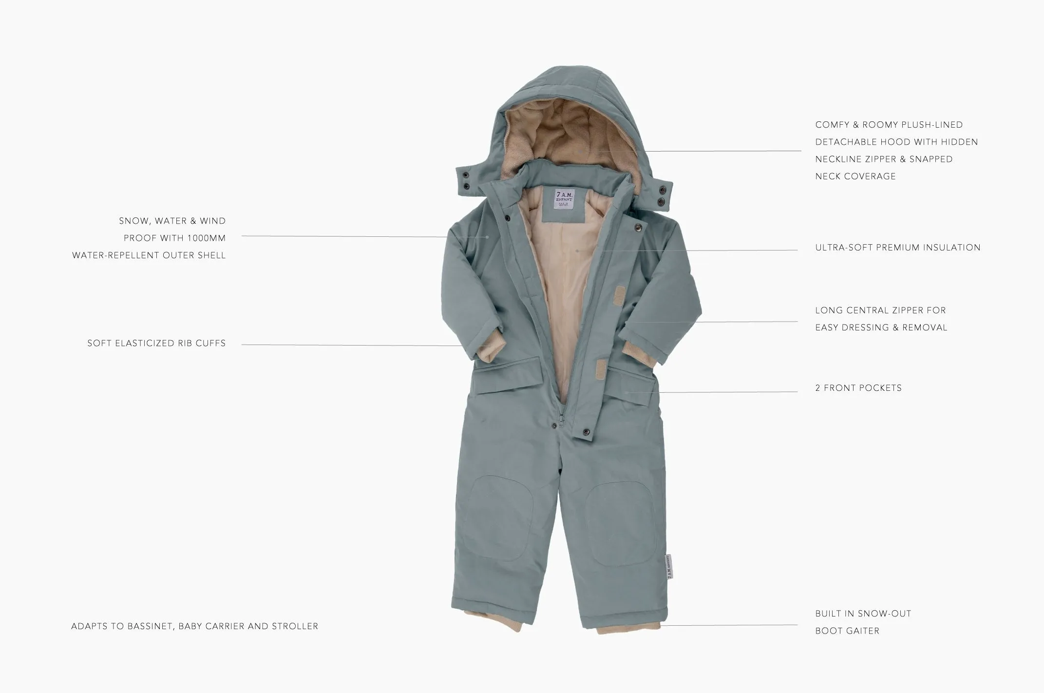 Snowsuit Grand - Benji Plush 2T-5Y