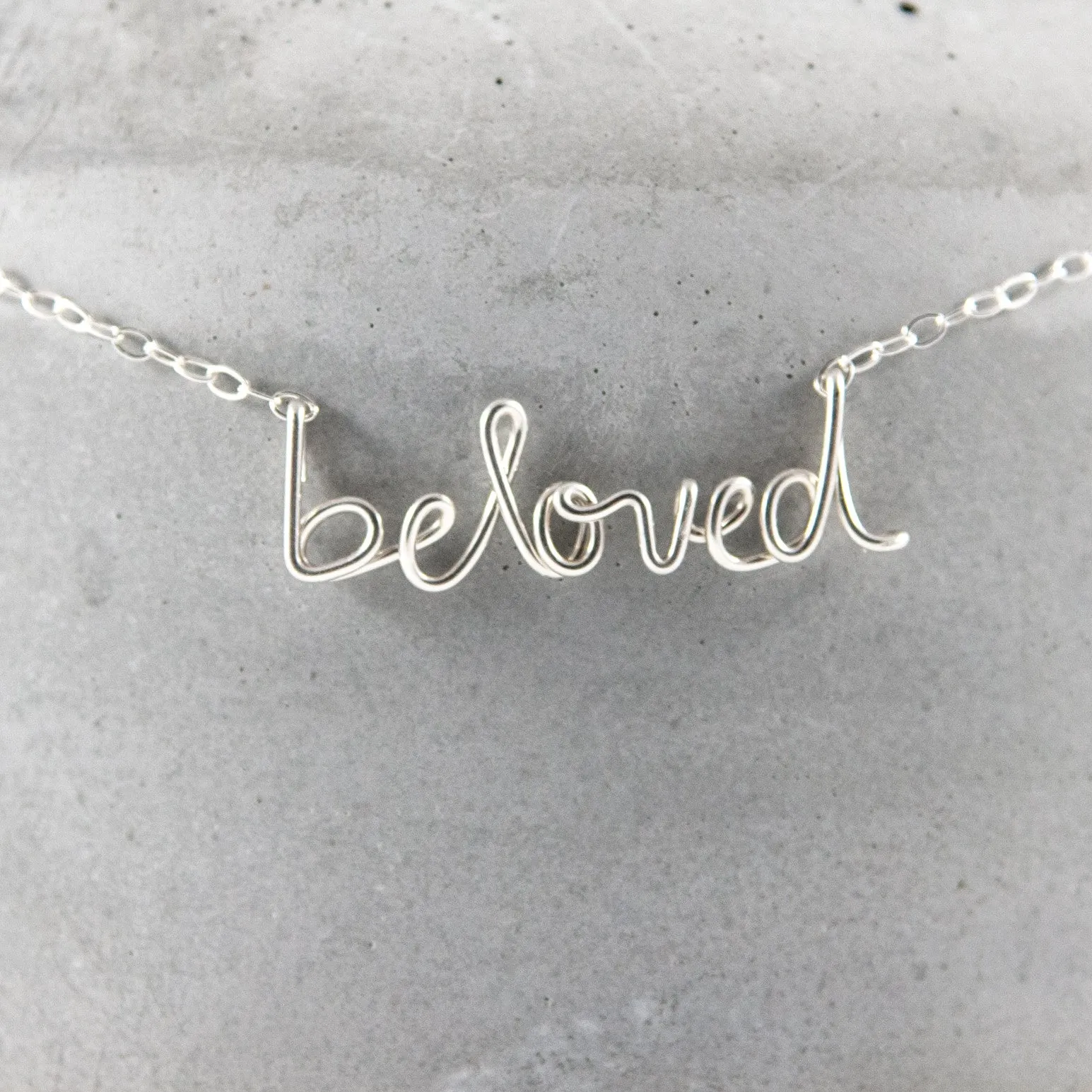 speak it WORD necklace - sterling silver