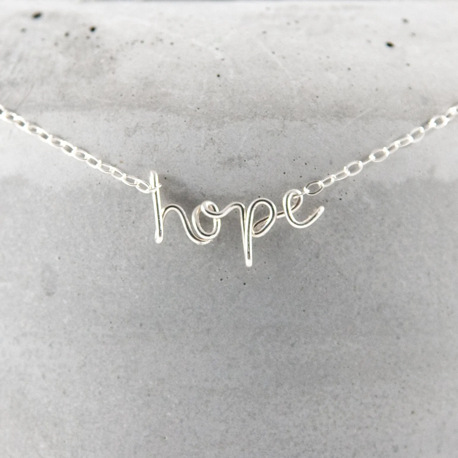 speak it WORD necklace - sterling silver
