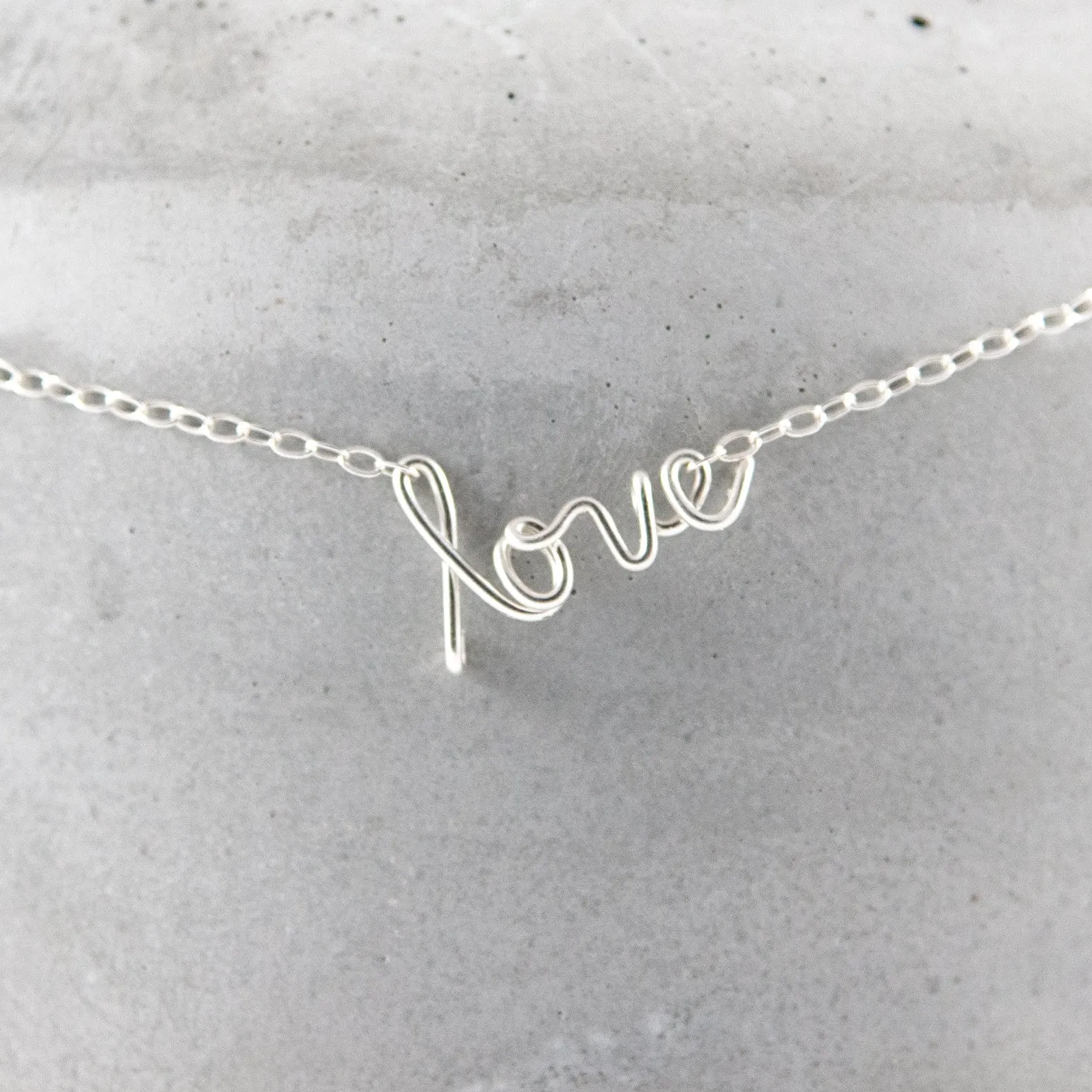 speak it WORD necklace - sterling silver
