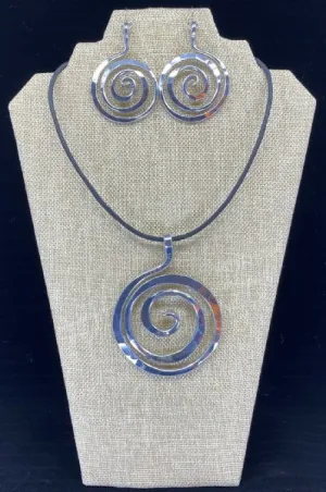 Spiral Circle Bold Earring
