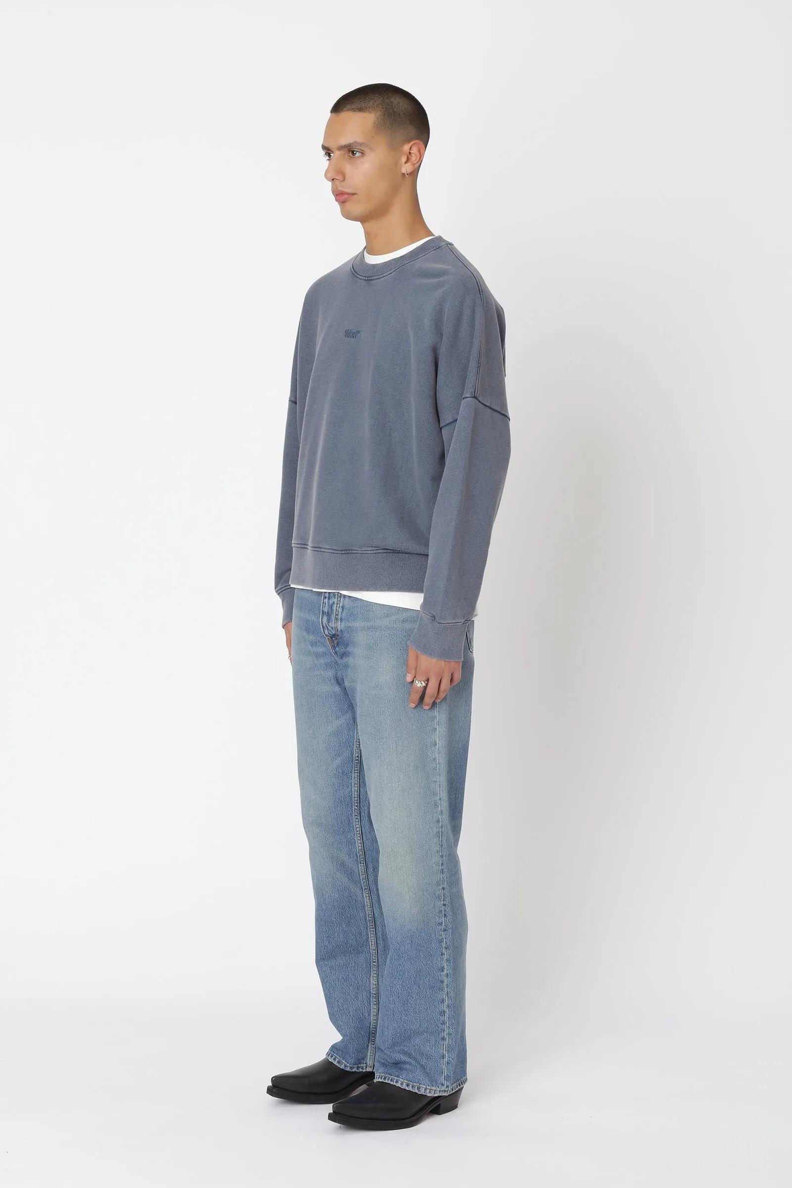 Staff Crew - Washed Dark Denim