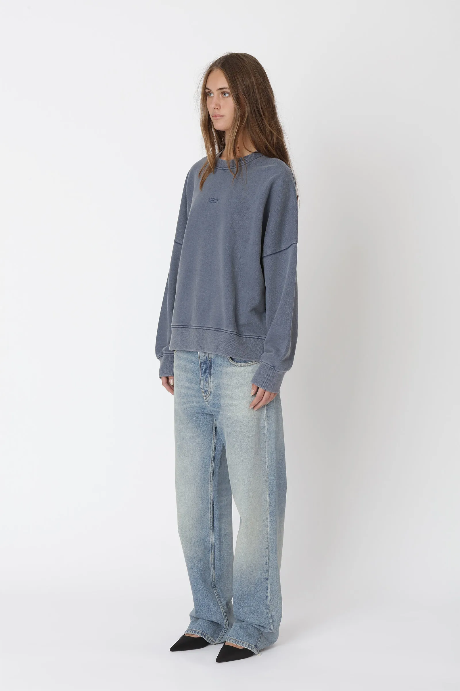 Staff Crew - Washed Dark Denim