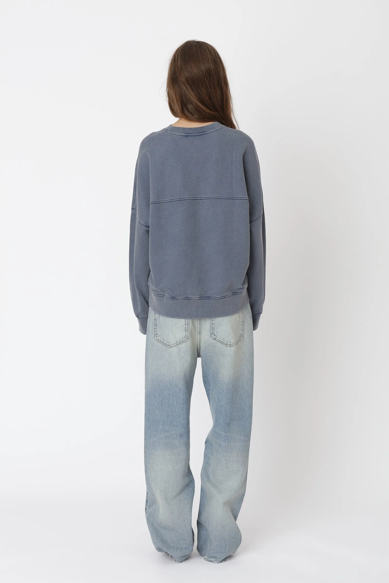 Staff Crew - Washed Dark Denim