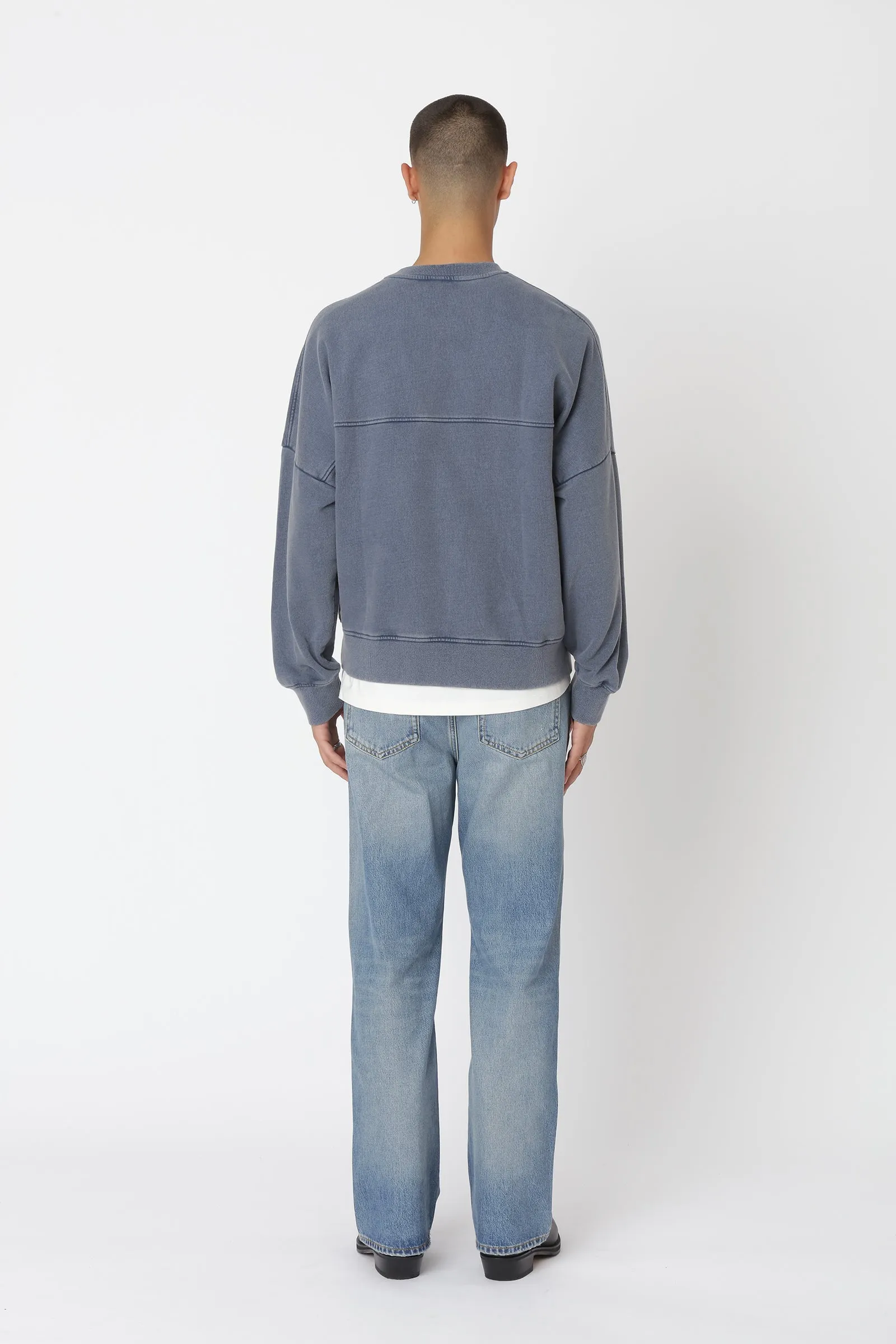 Staff Crew - Washed Dark Denim