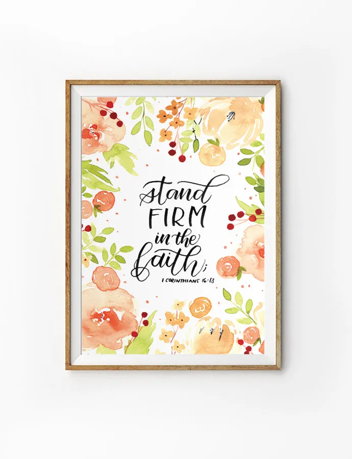 Stand Firm {Poster}