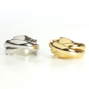 Sterling Silver Swirl Ring - Gold or Silver
