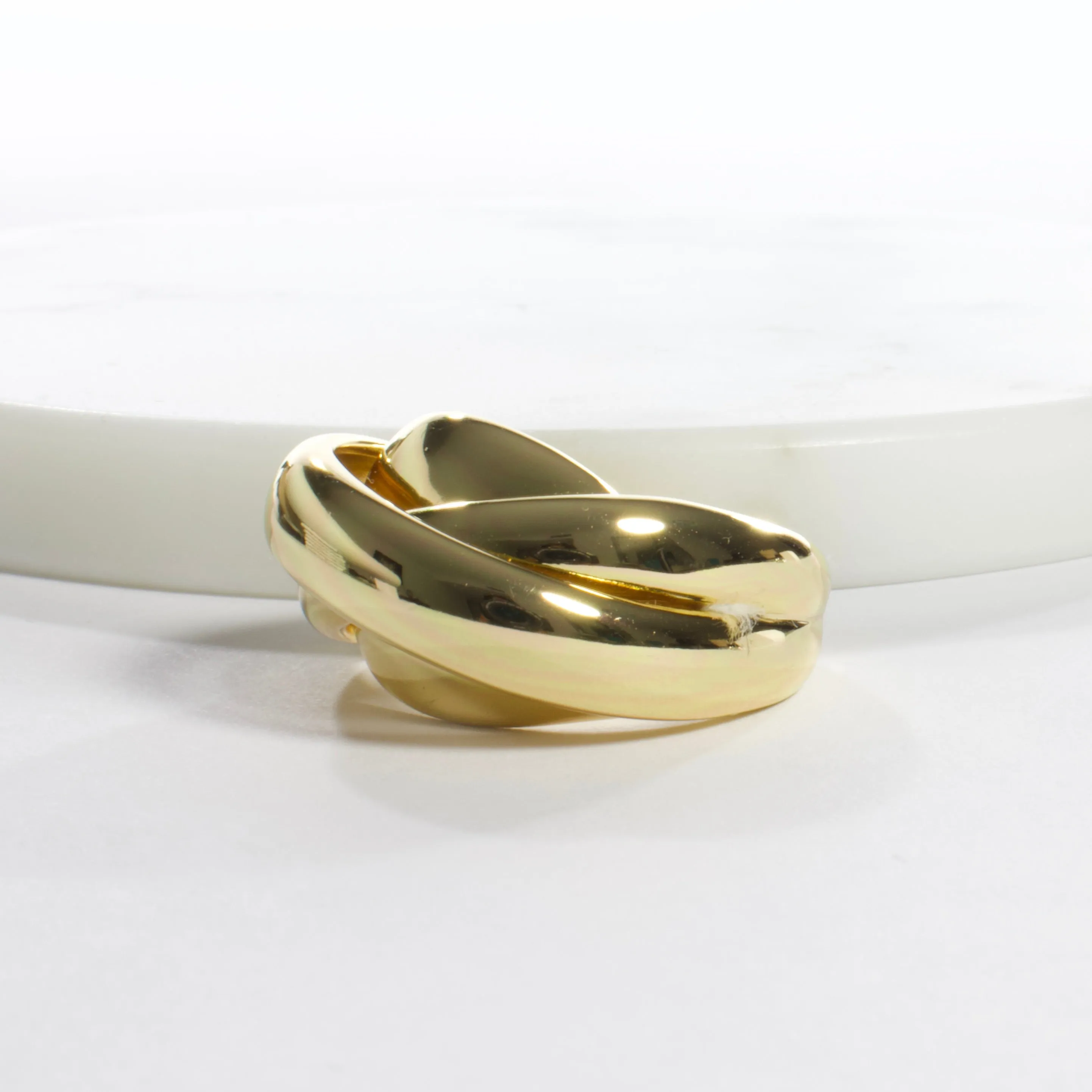 Sterling Silver Swirl Ring - Gold or Silver