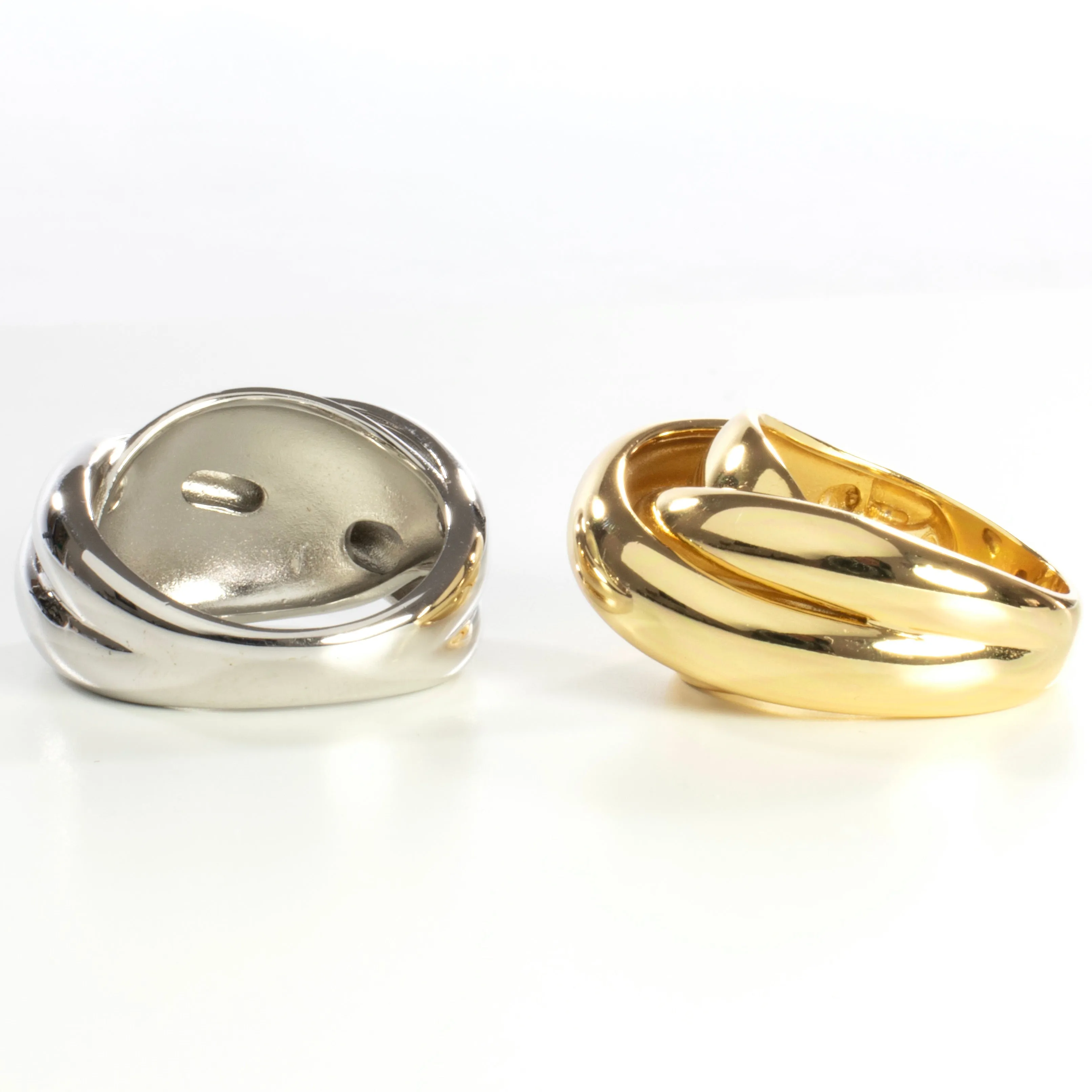 Sterling Silver Swirl Ring - Gold or Silver