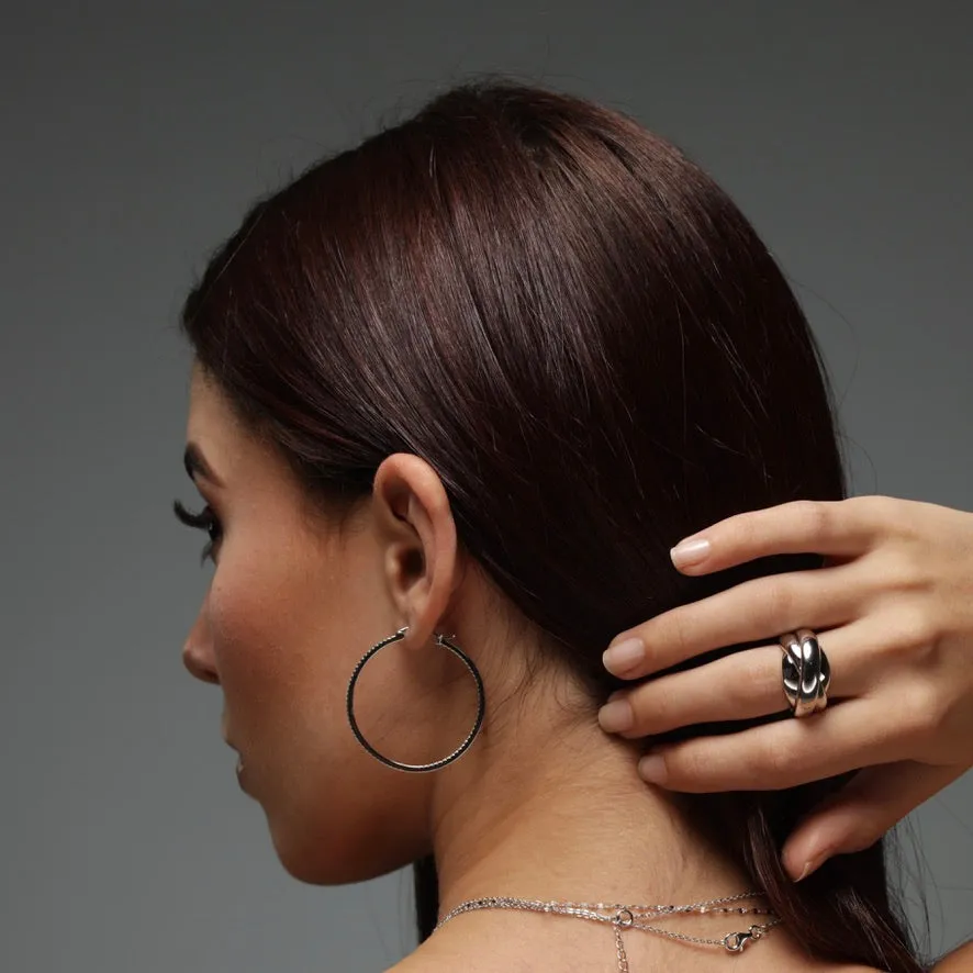 Sterling Silver Swirl Ring - Gold or Silver