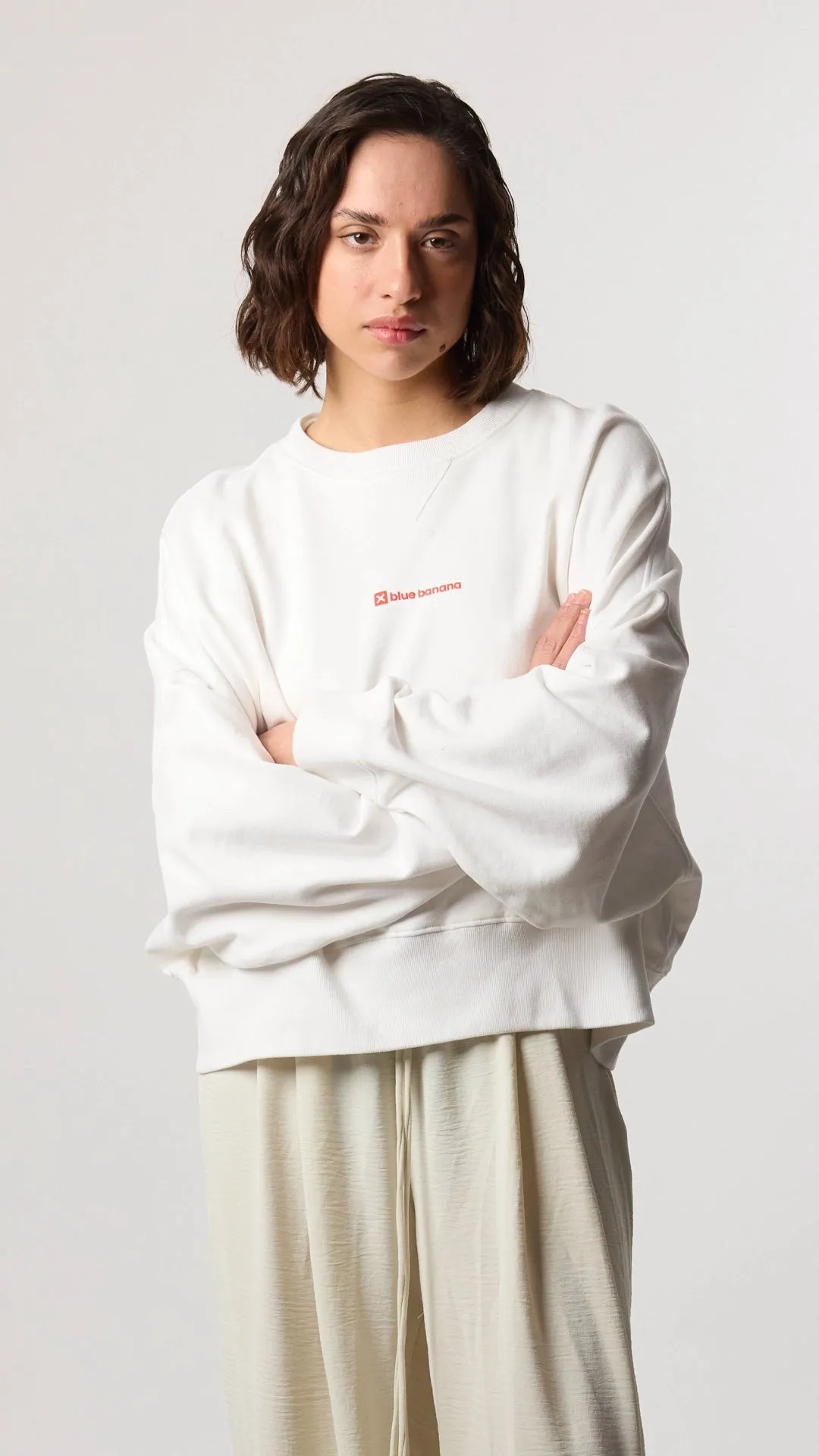 SUDADERA MUJER CLEAN BLANCA