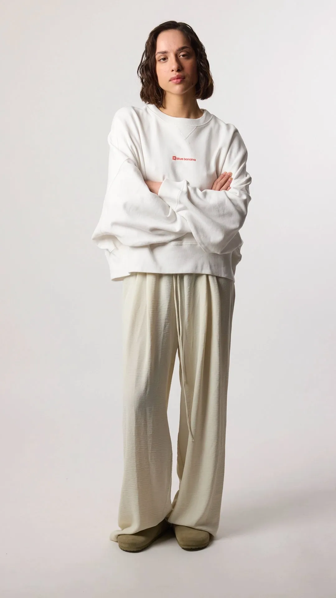 SUDADERA MUJER CLEAN BLANCA