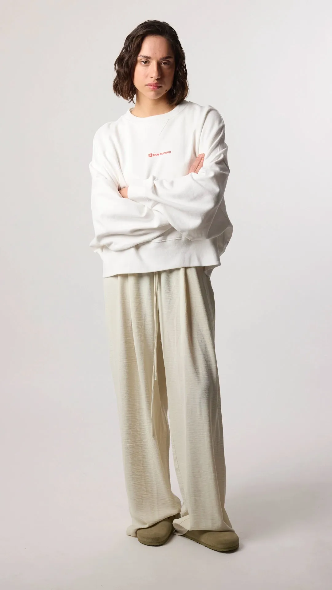 SUDADERA MUJER CLEAN BLANCA