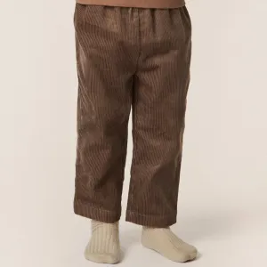 Sully Cotton Corduroy Straight Cut Pull-On Chinos (Olive Green)