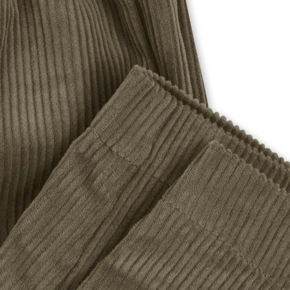 Sully Cotton Corduroy Straight Cut Pull-On Chinos (Olive Green)