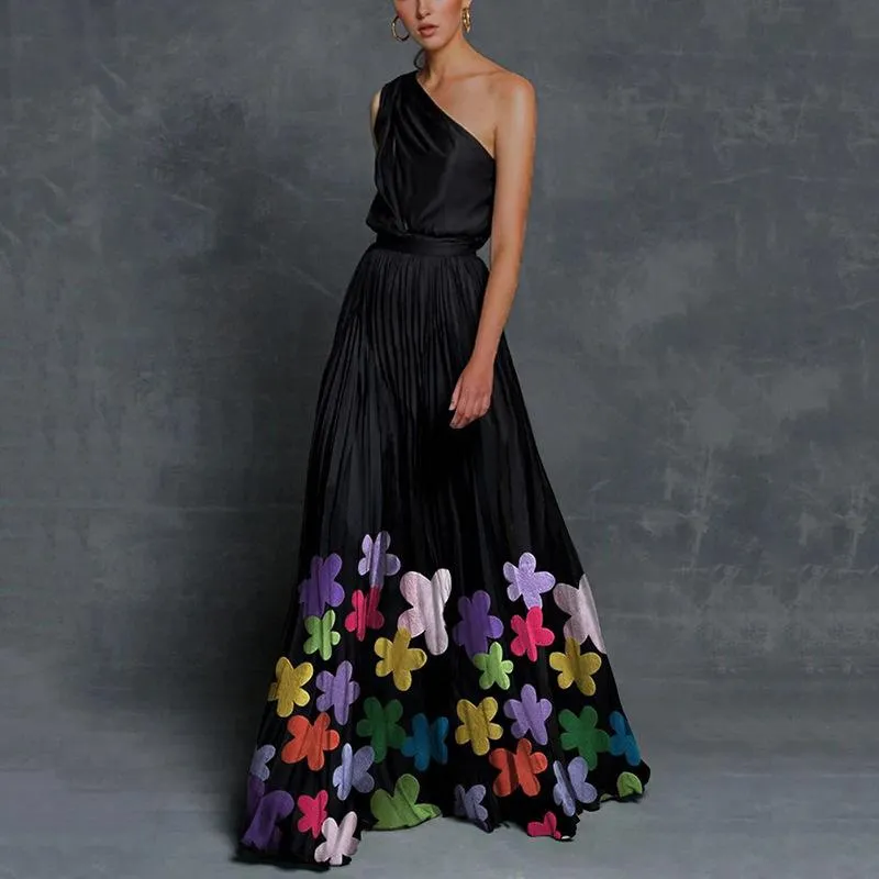 Summer Women Print Long Maxi Dresses