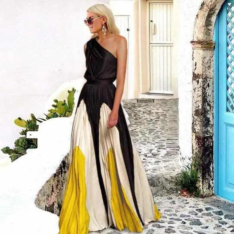 Summer Women Print Long Maxi Dresses