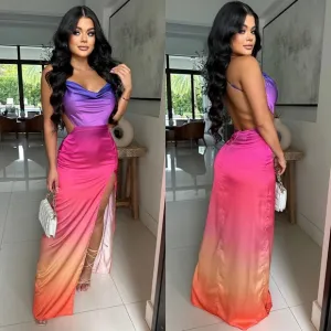 Sunset Ombre Maxi Dress