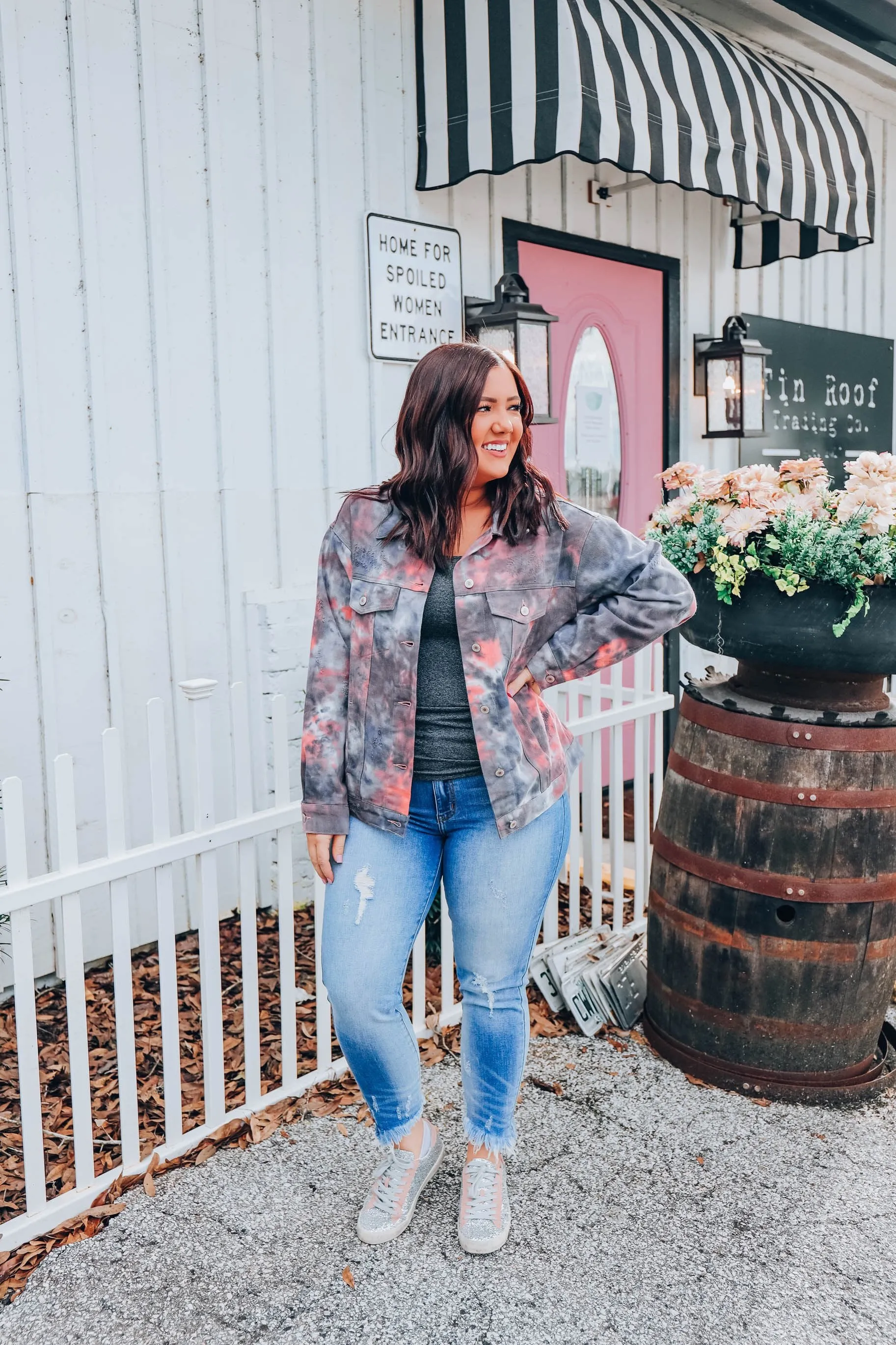 Sunsets & Bonfires Denim Jacket S/M-2X/3X