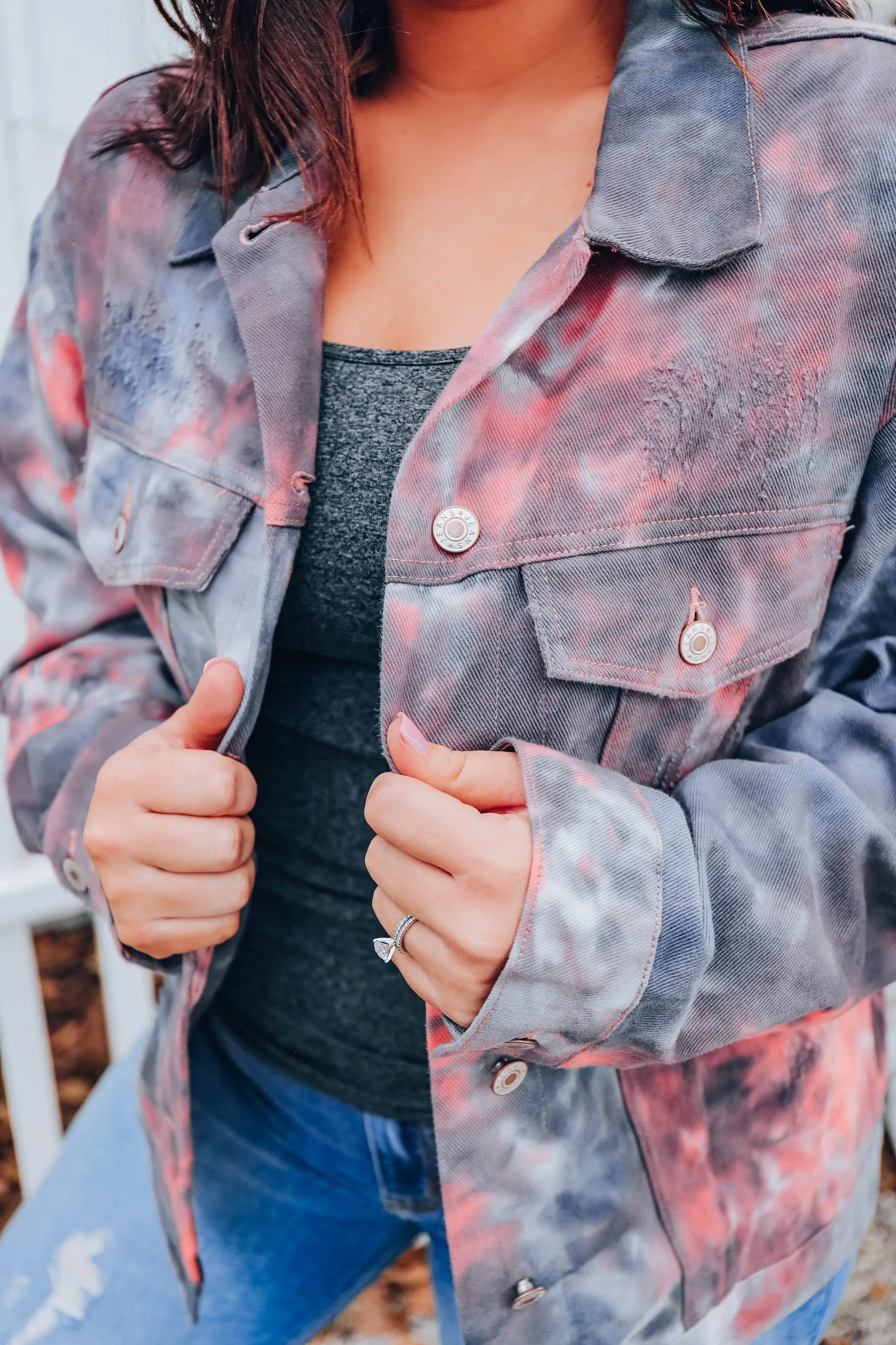 Sunsets & Bonfires Denim Jacket S/M-2X/3X