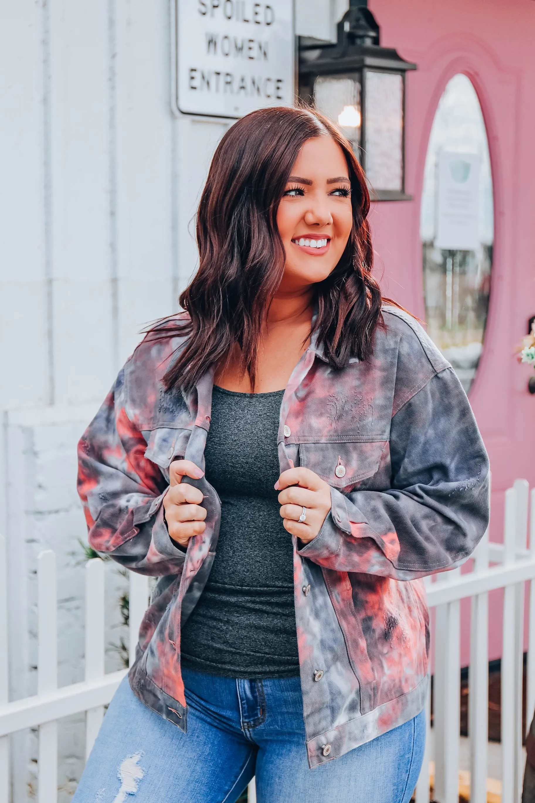 Sunsets & Bonfires Denim Jacket S/M-2X/3X