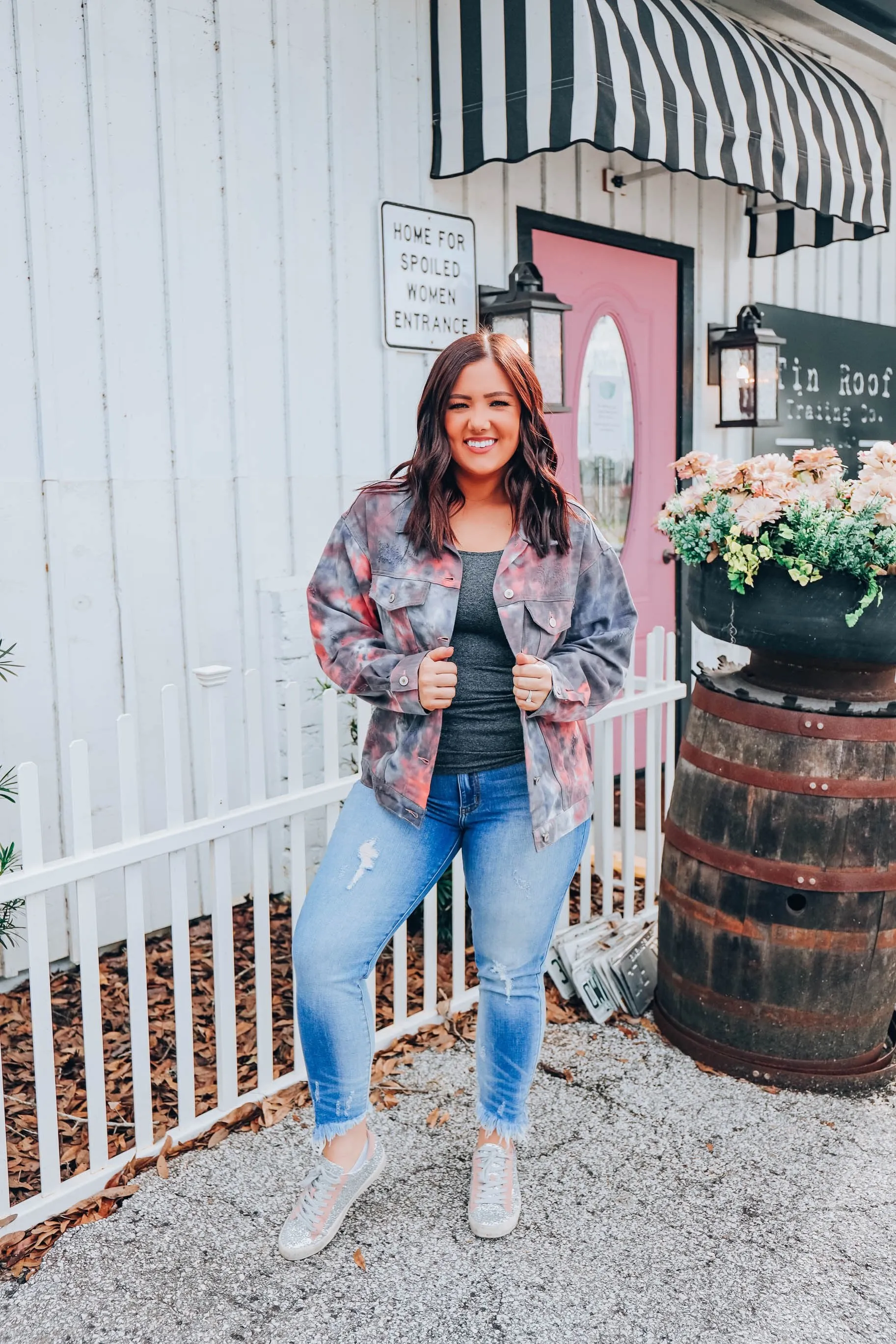 Sunsets & Bonfires Denim Jacket S/M-2X/3X