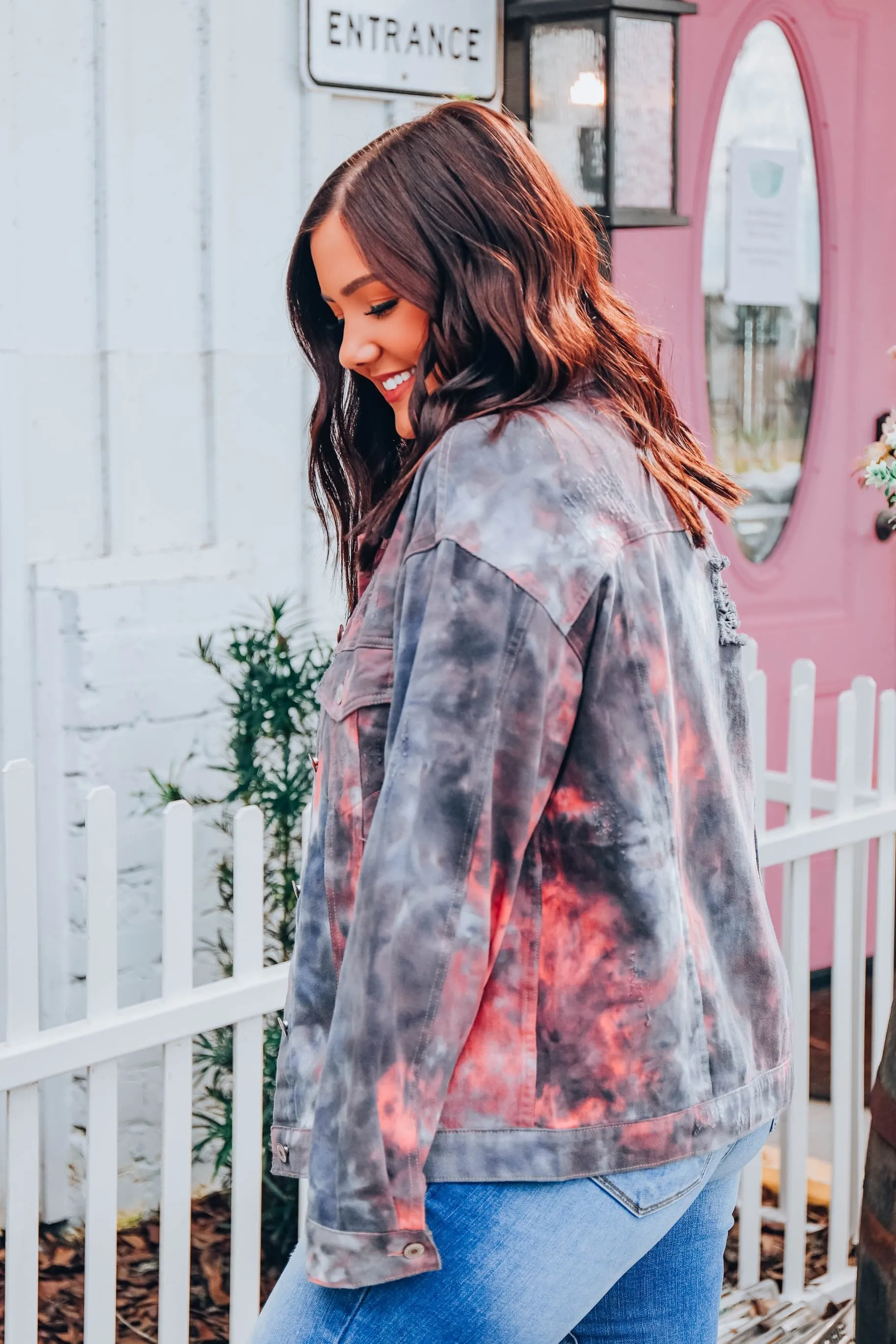 Sunsets & Bonfires Denim Jacket S/M-2X/3X