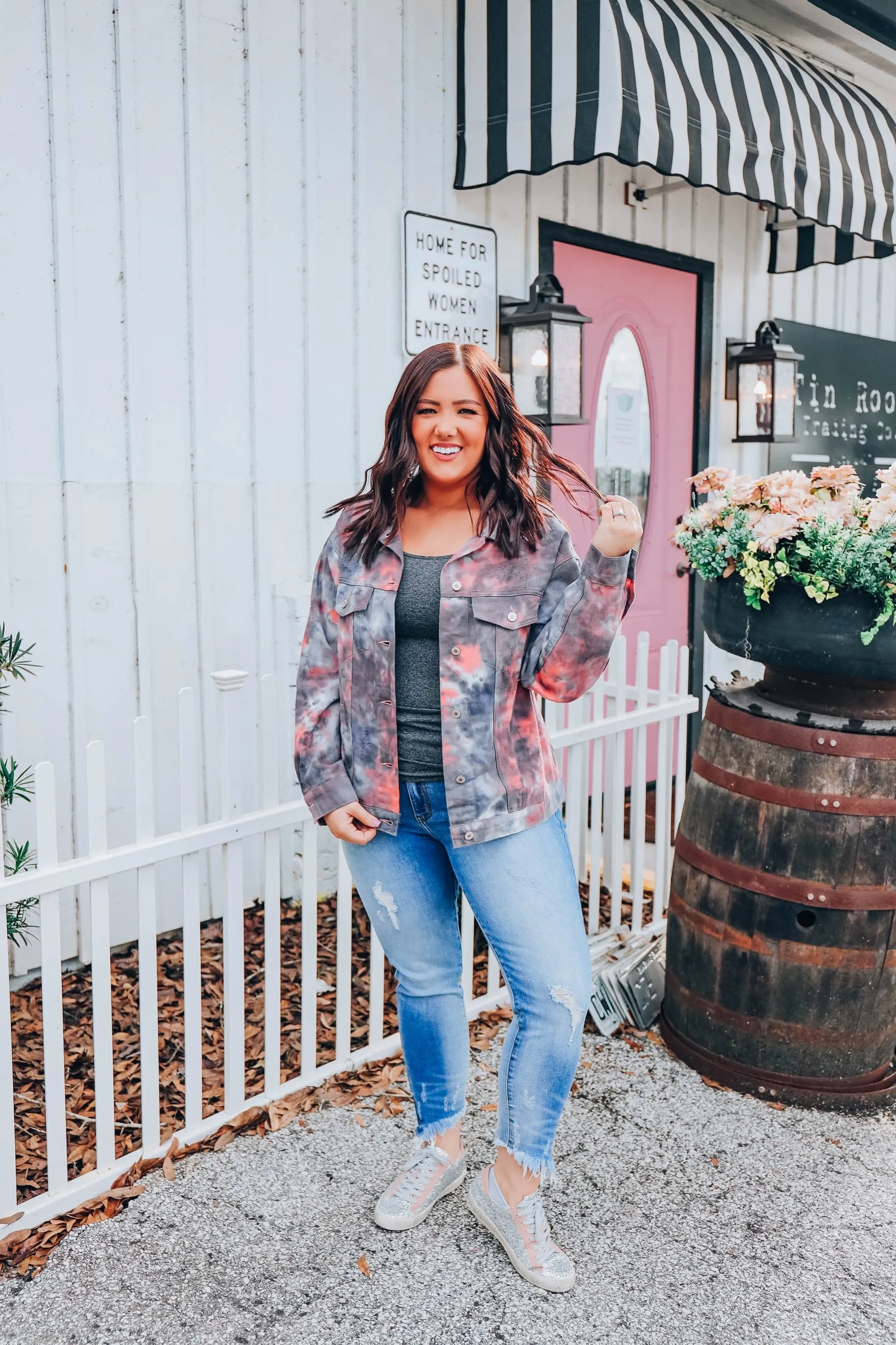 Sunsets & Bonfires Denim Jacket S/M-2X/3X