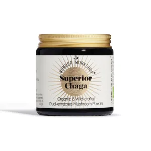 SUPERIOR CHAGA - Wild-Crafted, dual-extracted mushroom powder