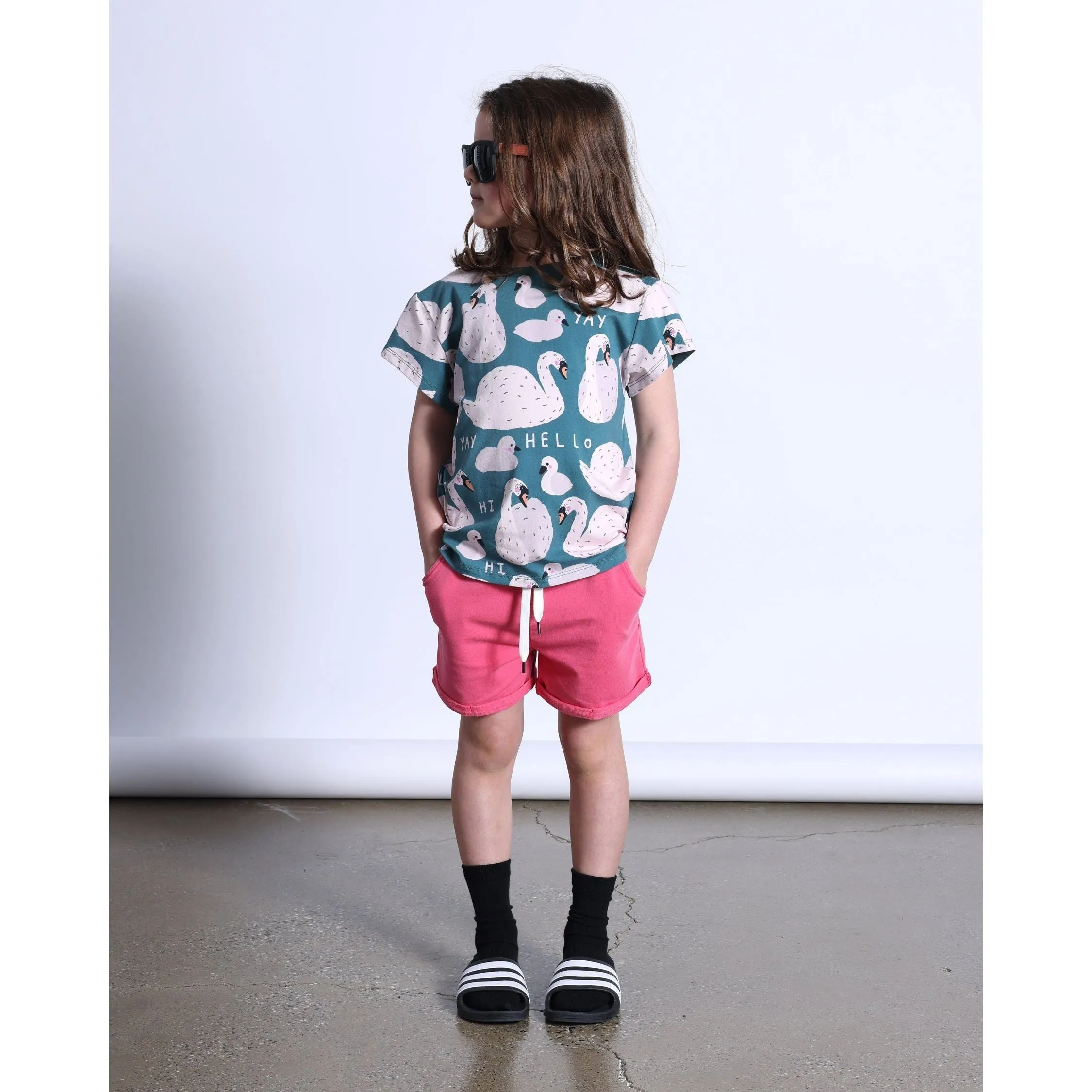Swan Lake Tee- Dark Green