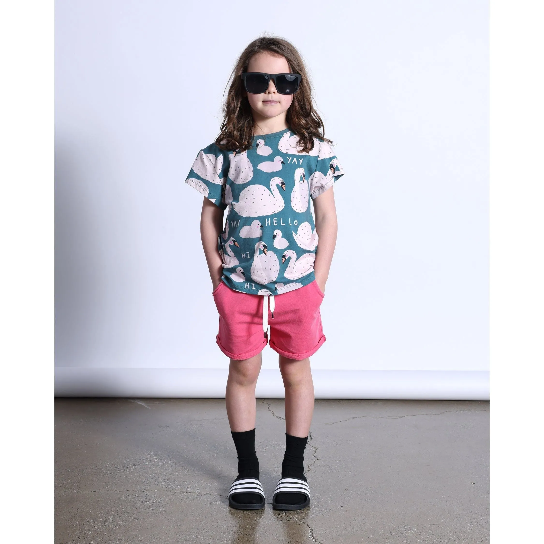 Swan Lake Tee- Dark Green