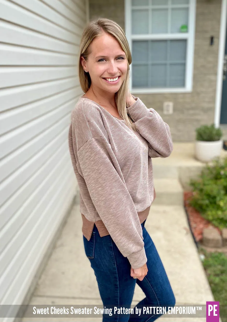 Sweet Cheeks | Roomy Sweater Sewing Pattern