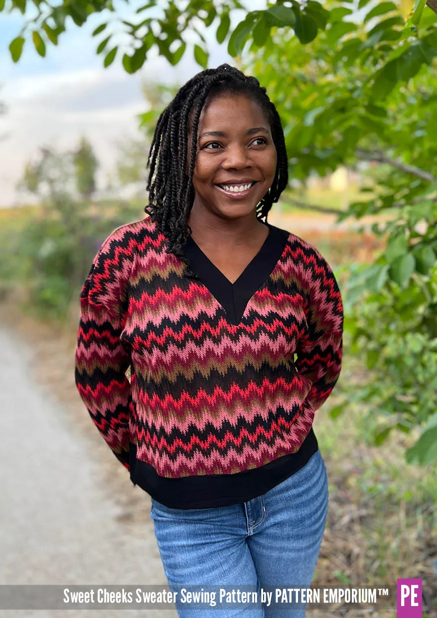 Sweet Cheeks | Roomy Sweater Sewing Pattern